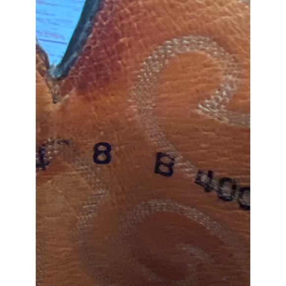 Lucchese 1883 Dana Womens Red Burnished Goat Leather Cowboy Western Boots SZ 8 - Picture 11 of 13